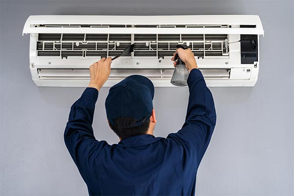 cleaning ductless ac after install