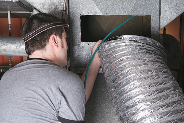 cleaning ductwork