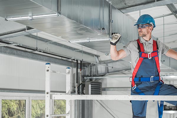 inspecting ductwork